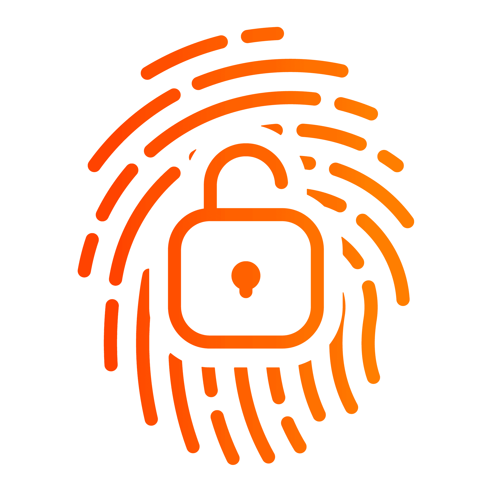 Icon-Access control-Orange-Gradient